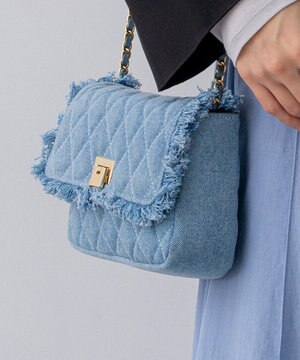  【先行予約】デニムフリンジ ショルダーバッグ