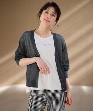  メッシュカーディガン