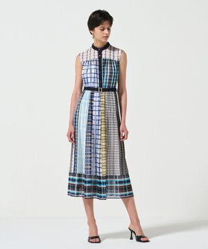  マルチチェックワンピース