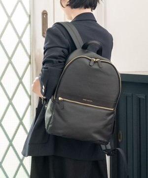  【日本製 / A4サイズ対応/汚れにくい】PUコットンキャンバス リュックサック