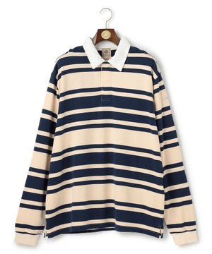  【KING SIZE】ソフトタッチコットンマルチボーダー ラガーポロシャツ