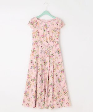  【洗える！】WATERCOLOR HARMONY ロングドレス