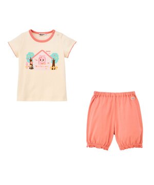  【70-80cm】 キャビット Tシャツ&6分丈パンツセット