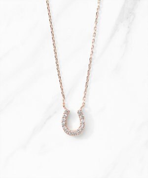  【WEB限定】DIAMOND HORSESHOE K10NECKLACE K10ゴールド ダイヤモンド ネックレス