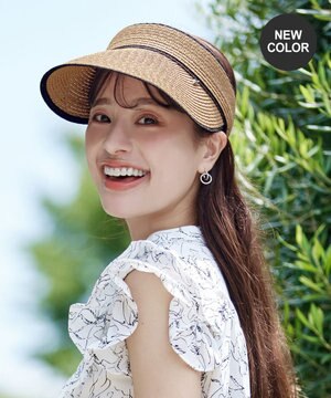  【選べる2TYPEデザイン】ストローサンバイザー & ストローキャップ