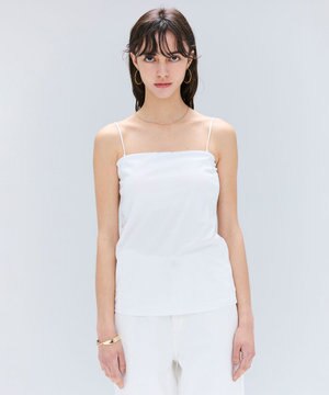  【洗える】MERCANTI / インナーカップ付きベアトップ