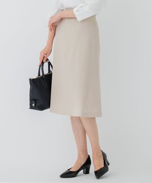  【セットアップ対応/洗える】アイアスマットストレッチ セミフレア スカート