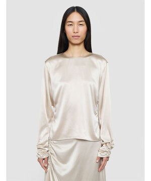  シルクサテンルーシング　ブラウス