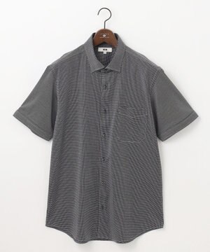  【キングサイズ・快適な着心地/イージーケア】コンパクトジャージースクエアジャガート 半袖 シャツ