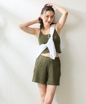  【ocean pacific】ラッシュガード付き水着4点セット キャミデザイン