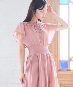  【大好評につき新色・追加決定！】ウエストシャーリングデシン ワンピース