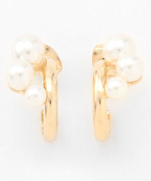  【WEB限定】パールフープピアス(両耳用)