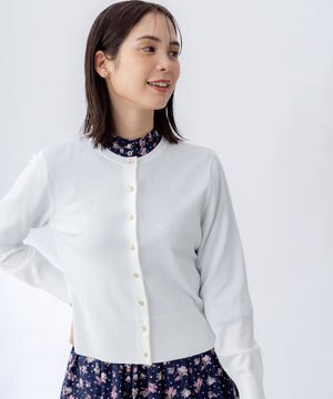  フラワーメタル ニット カーディガン