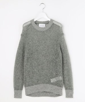  【カトリエムブーケ】Mohair lumineuxラメプルオーバ ーニット