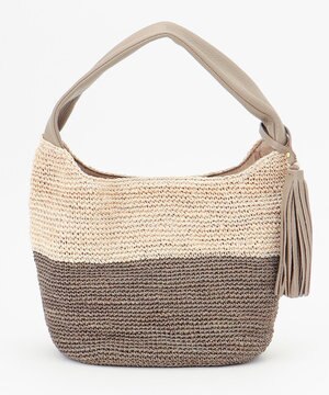  VIOLAd'ORO SANDRO アバカ レザーハンドルバッグ