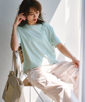  【GLOW8月号掲載/接触冷感】半袖 クロップド IT TEE