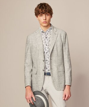  【清涼感/軽量】リネンTOPピケ ジャケット