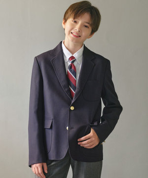  【140-170cm】ウールサージ ブレザー
