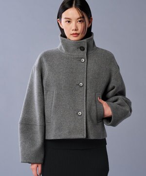  【撥水】プルーフ メルトン スタンドネック コート（uncrave STANDARD）