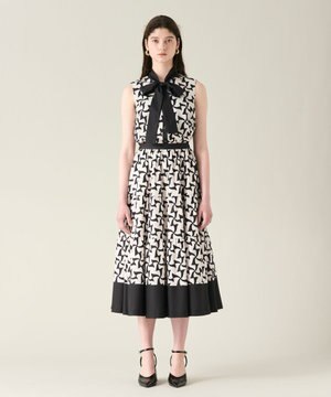  リボンプリントスカート