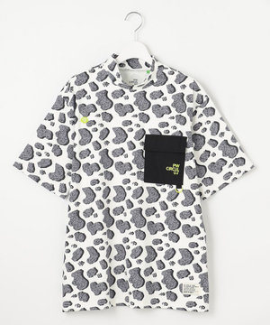 【UV遮蔽率99.5% UVカット/速乾/ストレッチ】【MEN】アニマルドットポケットモックT ゴルフ