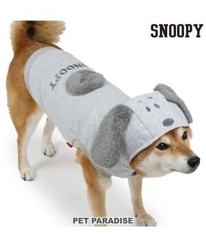 スヌーピー ワントーン パーカー 《グレー》 中型犬 大型犬