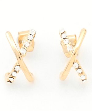  【WEB限定】クロスフープピアス(両耳用)