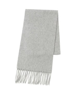  FURLA(フルラ）カシミヤ100％ 無地 プチマフラー／幅20cm