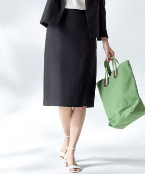 【洗える】プレンウェーブストレッチ タイトスカート