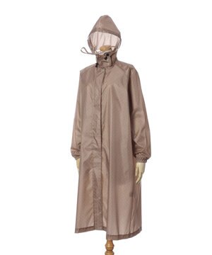 FLAT PURE サイクル レインコート ドット 自転車 収納袋付き