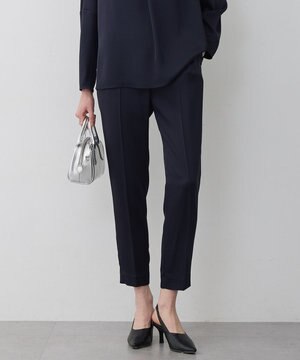  アセテートダブルサテン スティックパンツ