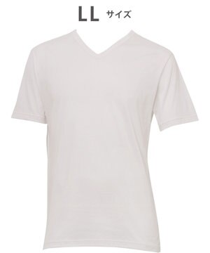  WACOAL MEN インナー 3分袖 オーガニックコットン100％ 通気性 吸汗速乾 抗菌防臭 Vネック 肌着 メンズ WL5124 /ワコールメン