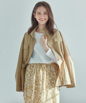  【SLOW/一部店舗限定】ミリタリーストレッチタフタ ジャケット