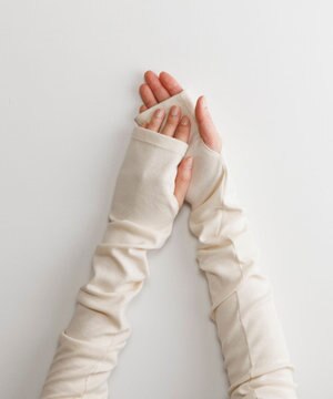  【オンワード・クローゼット限定】pure organic organic cotton arm cover / set【 UVカット・オーガニックコットン・日本製 】