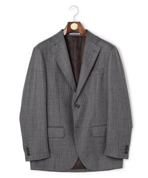  【定番 / セットアップ対応】マナードシルクホームスパン ガンクラブチェック ジャケット