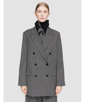  クラバットウール　ダブルブレステッドジャケット