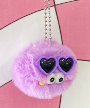  ミニサングラスモンスターぬいぐるみキーホルダー