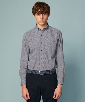  【キングサイズ・オーガニックコットン使用】コットンプリント シャツ