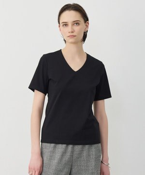  スーペリアジャージー Vネック半袖プルオーバー