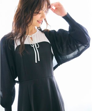  【洗える】ラメニット ボレロ