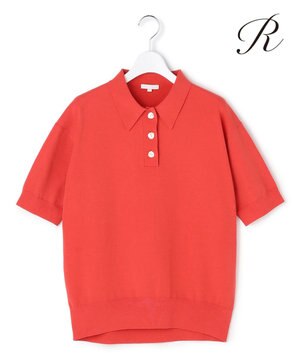  【R(アール)】アイスニット 襟付きデザイン トップス