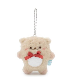  しろたん フラットチーク キーホルダー 《らっこいぬ》 単品