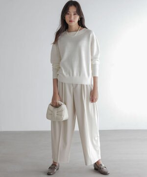  【加藤ローサさん着用】ハンサムツイルカーヴィーパンツ