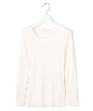  【洗える】 ４×２リブ プルオーバー