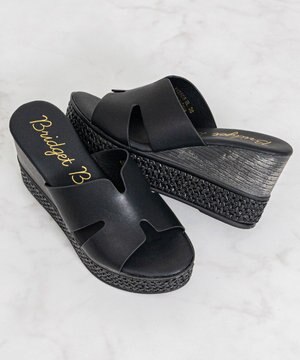  【Bridget Birkin】サイドカットウェッジミュールサンダル