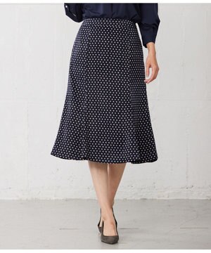  【洗える】ジオメトリック マーメイド スカート