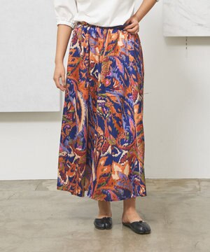  【WOMEN】プリントフレア スカート