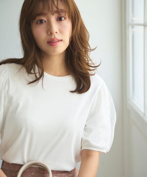  チュールパフスリーブ プルオーバー