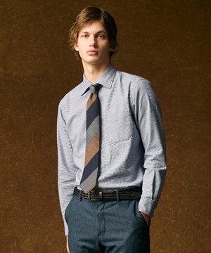  【イタリア素材・日本製】ワイドレジメンタル ネクタイ