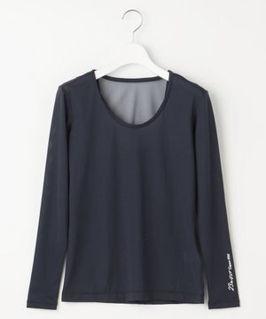  【WOMEN】【吸水速乾・UVカット】３０ｄインナーUネック カノコ